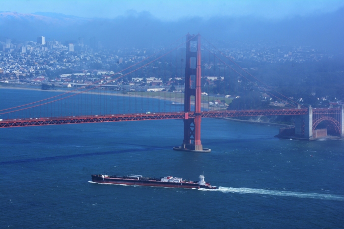 One of many amazing views of the bridge. I had to catch this one right when the fog cleared for a moment.